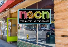 Neon Retro Arcade en Pasadena California Neon Retro Arcade en Pasadena California