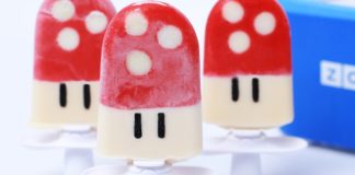 Paletas heladas de Super Mario Mushroom Paletas heladas de Super Mario Mushroom