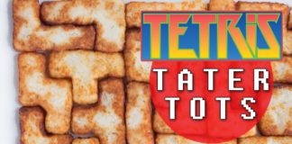 Frituras de papa con formas de Tetris Frituras de papa con formas de Tetris