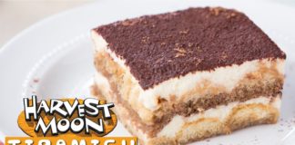 Tiramisu de Harvest Moon versión sencilla Tiramisu de Harvest Moon