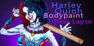 Harley Quinn Body Paint Tutorial – Kay Pike Cosplayer Harley Quinn