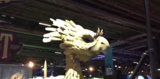 Wiz Chocobo increíble booth de Square Enix en el EGX Wiz Chocobo increíble booth de Square Enix en el EGX