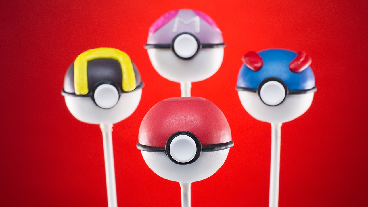 Pokemon Pokeballs Cake Pops