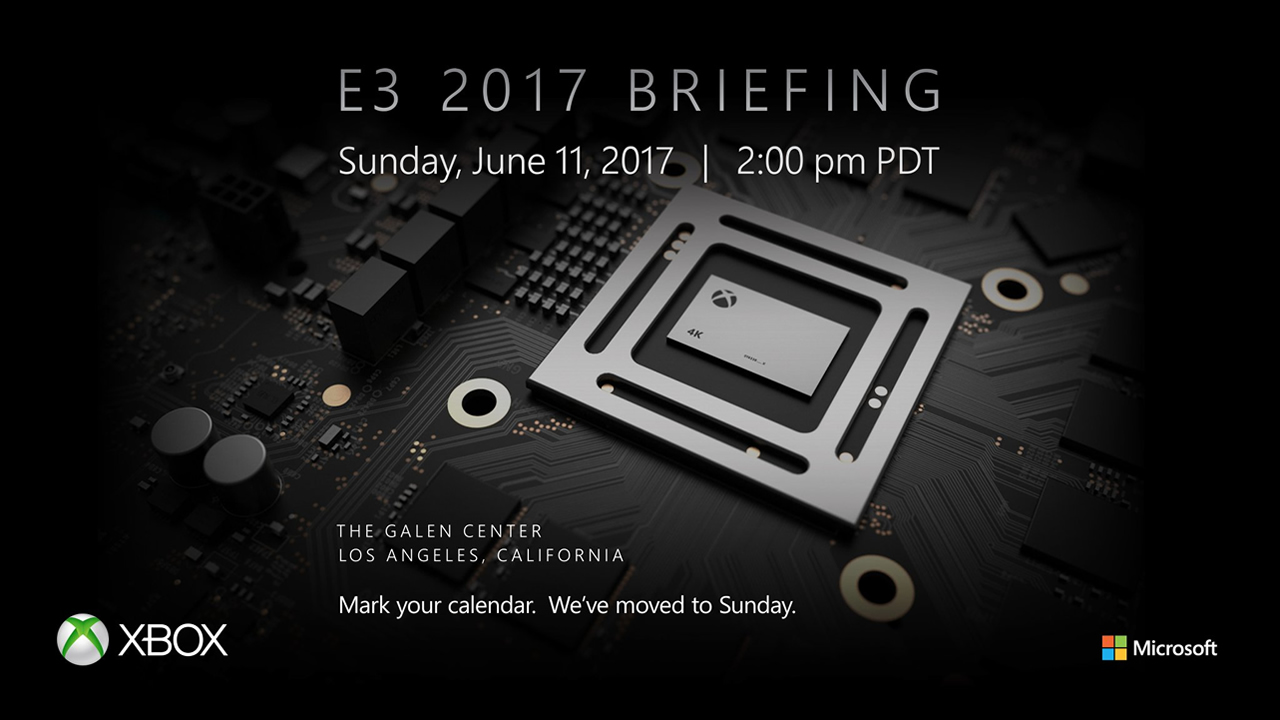 Microsoft formalizo la fecha y hora de su conferencia para E3 2017