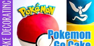 Cómo hacer un pastel de Pokemon Go con logotipos Cómo hacer un pastel de Pokemon Go con logotipos
