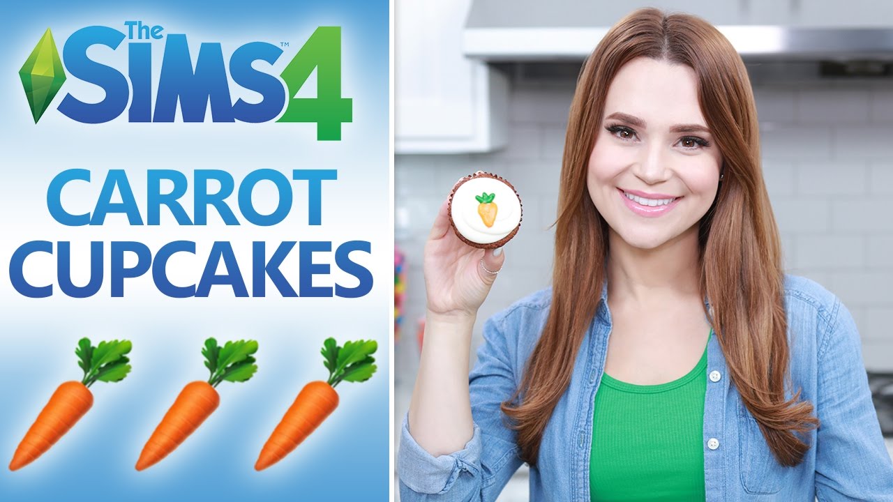 Cupcakes de zanahoria basados en Sims 4