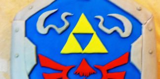 Como hacer un queque del escudo de Link Como hacer un queque del escudo de Zelda