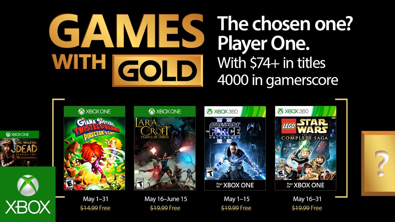 Games with Gold para Mayo de 2017