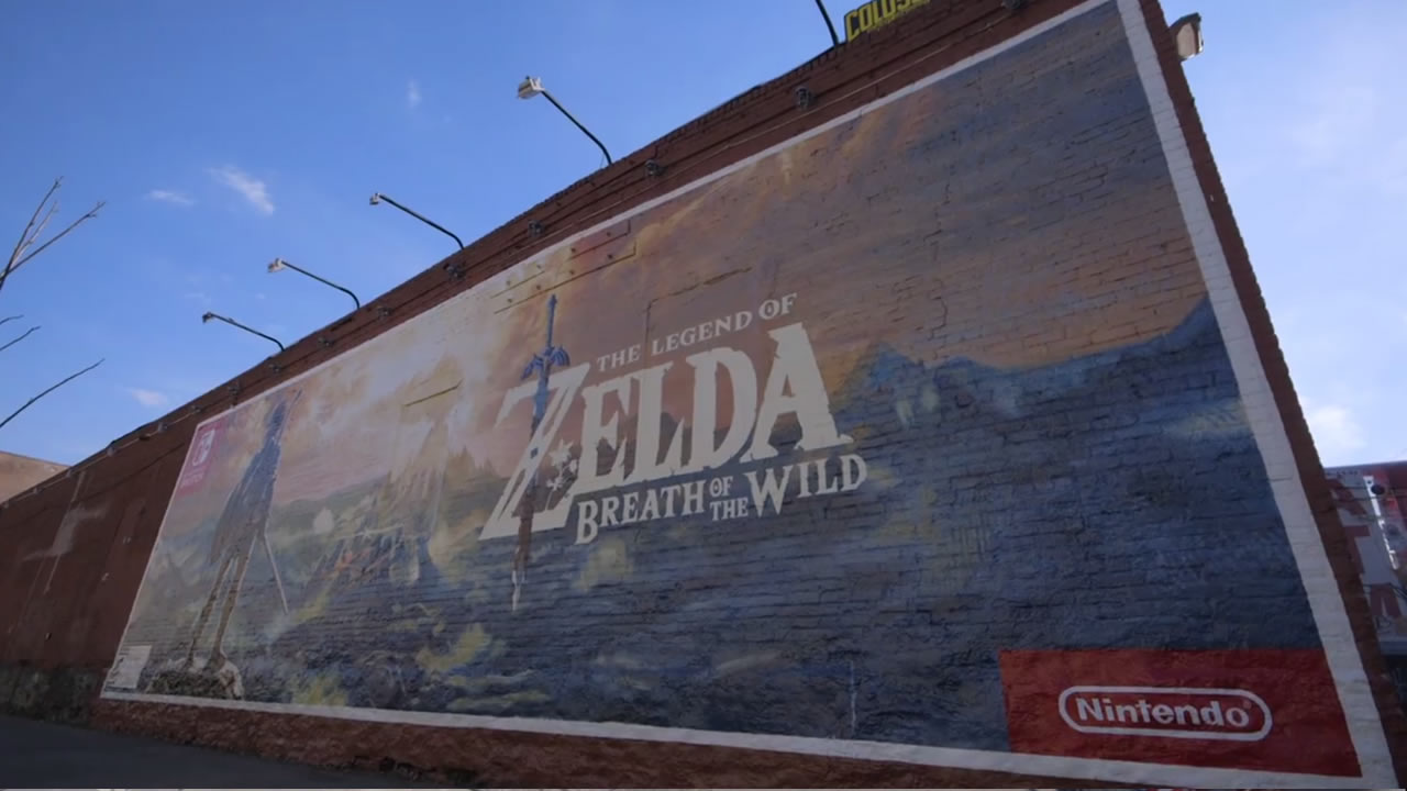 Brooklyn se engalana con un mural The Legend of Zelda Breath of the Wild