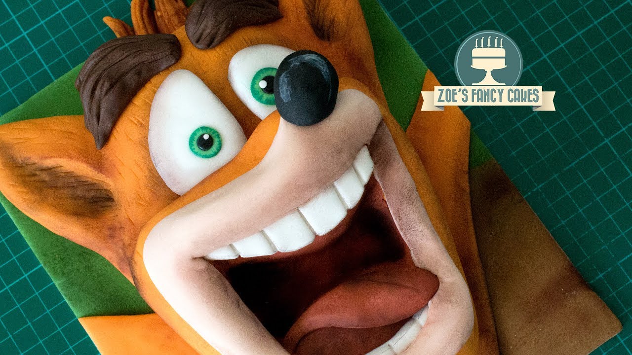 Como hacer un queque de Crash Bandicoot