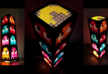 Lámparas de Pac-Man construidas con LEGO Lámparas de Pac-Man construidas con LEGO