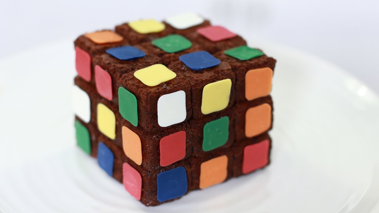 Brownies del Cubo de Rubik