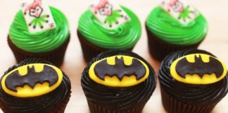 Cupcakes de Batman cupcakes de Batman