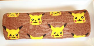 Arrollado de chocolate de Pikachu Arrollado de chocolate de Pikachu