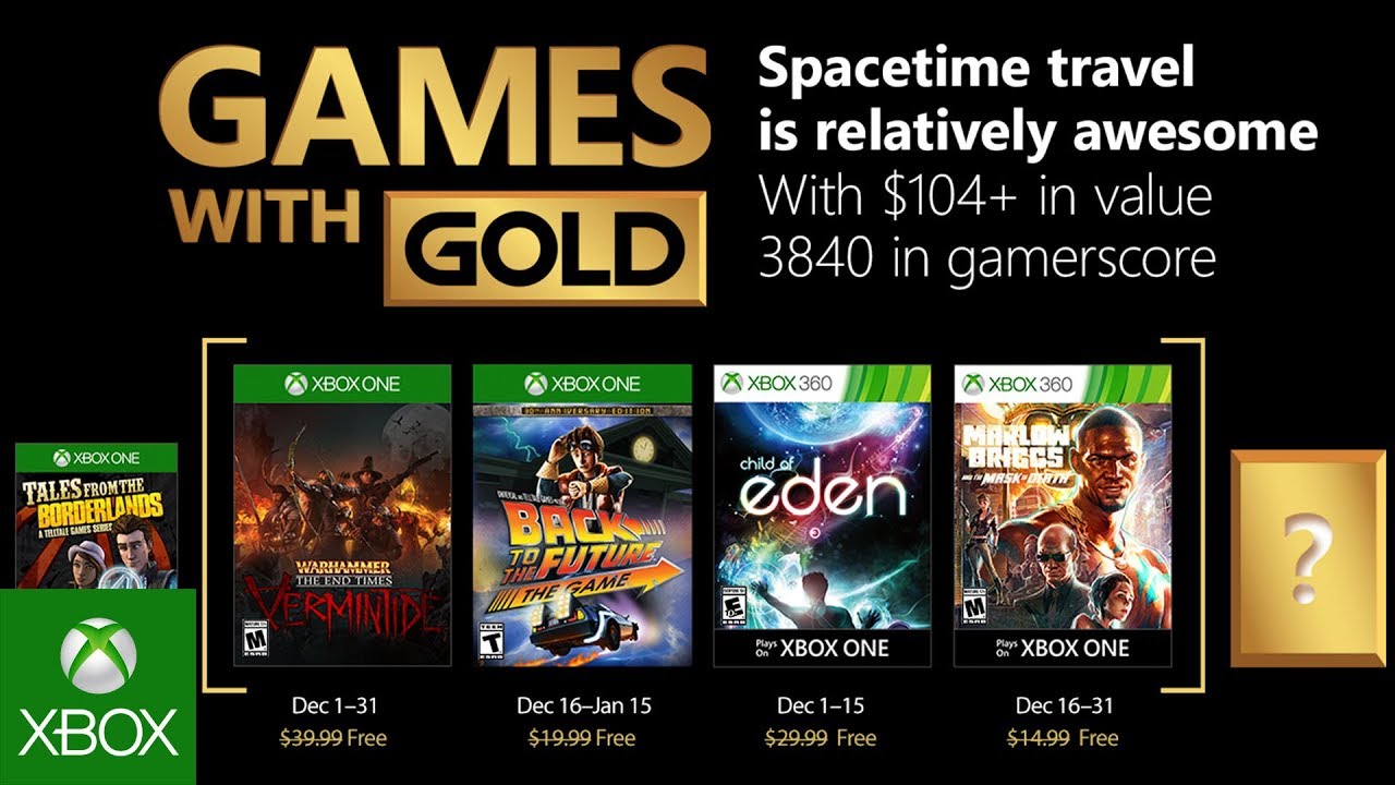 Games with Gold para diciembre de 2017