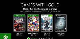 Games with Gold para febrero de 2019 Games with Gold para febrero de 2019
