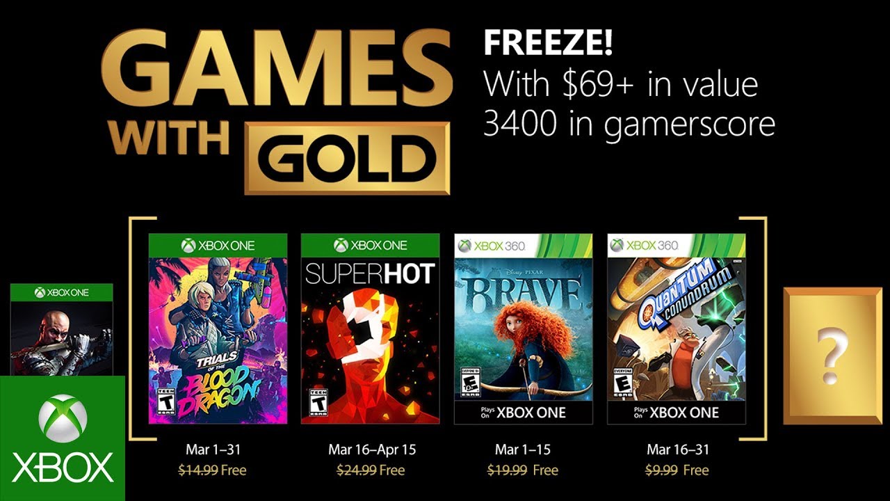 Games with Gold para marzo de 2018