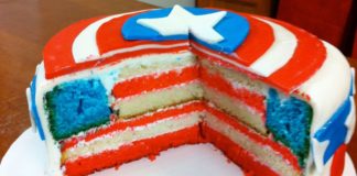 Queque del Capitán América Queque del Capital America