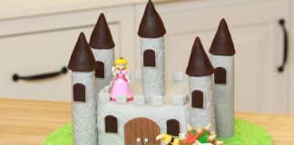 Queque del castillo del reino champiñón Queque del castillo del reino champiñon