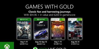 Games with Gold para Agosto de 2019 Games with Gold para Agosto de 2019