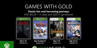 Games with Gold para Julio de 2019 Games with Gold para Julio de 2019
