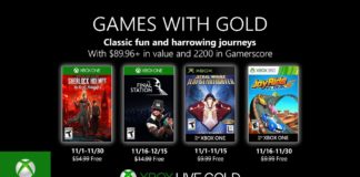 Games with Gold para Noviembre de 2019 Games with Gold para Noviembre de 2019