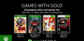 Games with Gold para Octubre de 2019 Games with Gold para Octubre de 2019