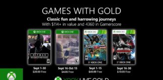Games with Gold para Setiembre de 2019 Games with Gold para Setiembre de 2019