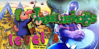 Nivel 4 de Lemmings interpretado por Banjo Guy Ollie Nivel 4 de Lemmings interpretado por Banjo Guy Ollie