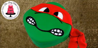 Pastel de Tortuga Ninja tallado en 3D 3D Carved Ninja Turtle Cake