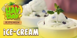 Receta de Helado de Menta y Fresas de Hay Day Receta de Helado de Menta y Fresas de Hay Day