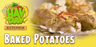Receta de Papas Horneadas de Hay Day Receta de Papas Horneadas de Hay Day