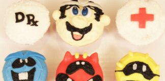 Cupcakes de Dr Mario Cupcakes de Dr Mario