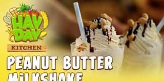 Malteada de mantequilla de maní de Hay Day Malteada de mantequilla de maní