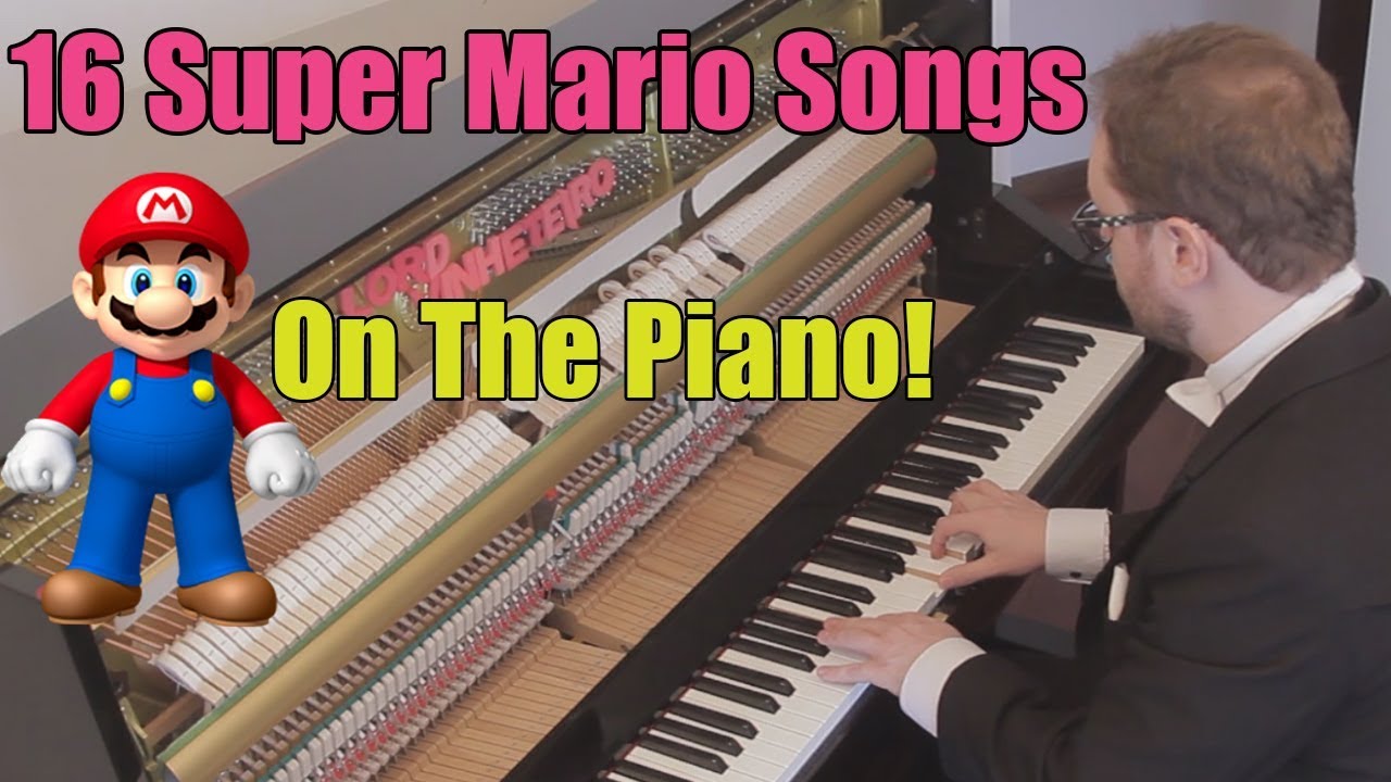 16 canciones de Super Mario en piano