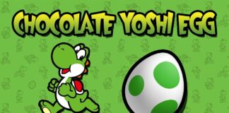 Receta del huevo de chocolate de Yoshi del videojuego Super Mario World Receta del huevo de chocolate de Yoshi del videojuego Super Mario World