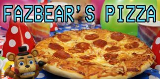 Pizza de Freddy Fazbear (Five Nights At Freddy’s) Receta de la pizza de Freddy Fazbear (Five Nights At Freddy's)