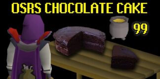Queque de chocolate de Old School Runescape Queque de chocolate de Old School Runescape