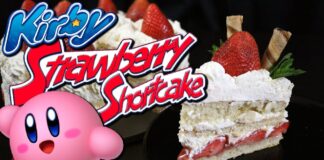 Queque de fresa de Kirby (Kirby Squeak Squad) Queque de fresa de Kirby (Kirby Squeak Squad)