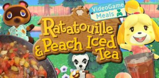 Recetas de Ratatouille y té helado de melocotón de Animal Crossing Recetas de Ratatouille y té helado de melocotón de Animal Crossing