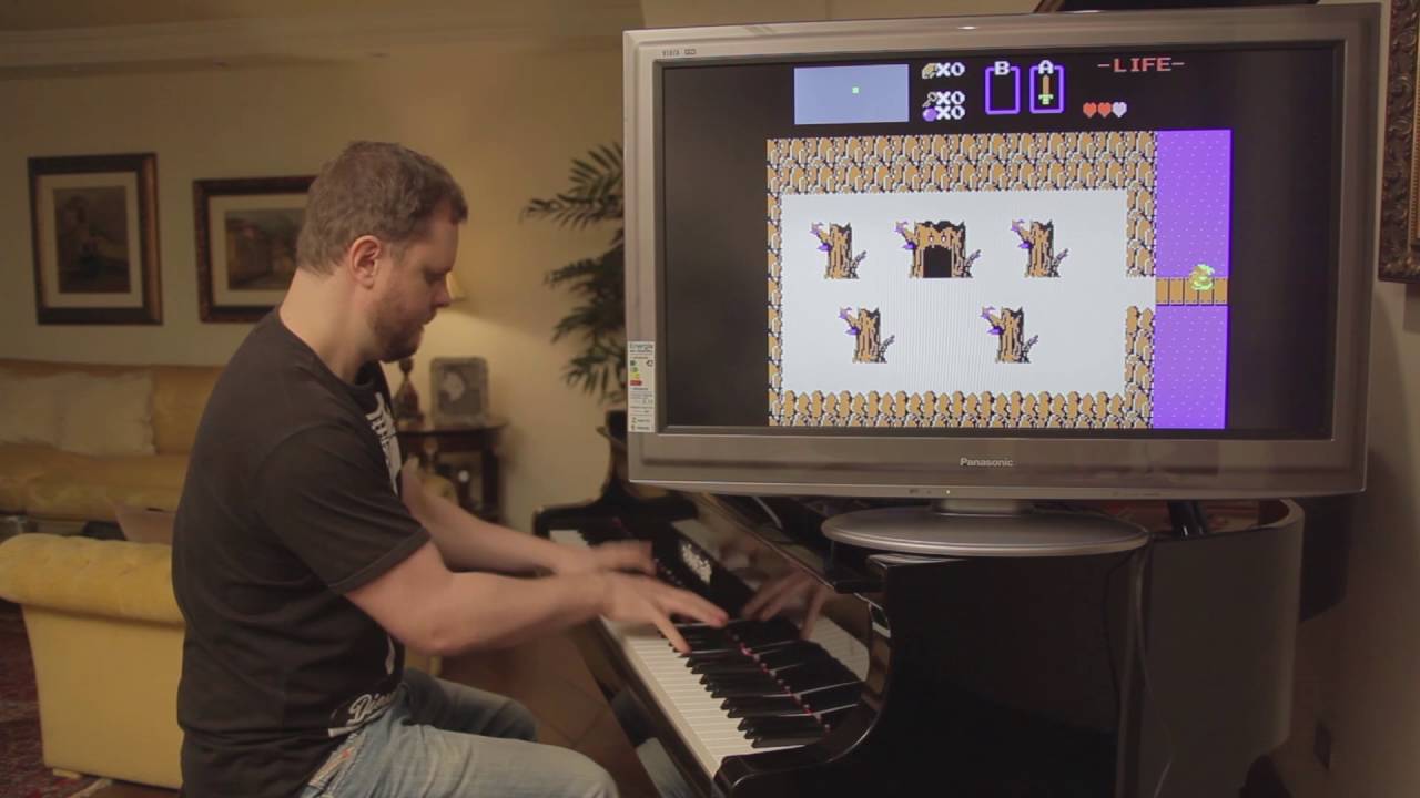 The Legend of Zelda Gameplay en vivo tocado con piano