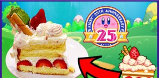 Queque de fresas de Kirby Queque de fresas de Kirby