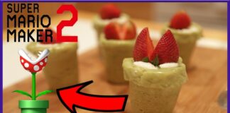 Galletas de azúcar de las Plantas Piraña de Super Mario Maker 2 Galletas de azúcar de las Plantas Piraña de Super Mario Maker 2