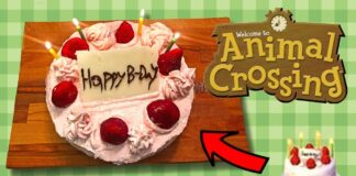La tarta de cumpleaños de Animal Crossing La tarta de cumpleaños de Animal Crossing