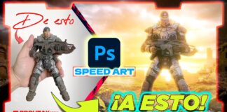 Speedart de Marcus Fenix basado en la figura de NECA de GEARS OF WAR Speedart de Marcus Fenix basado en la figura de NECA de GEARS OF WAR