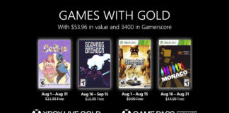 Games with Gold para agosto de 2022 Games with Gold para agosto de 2022