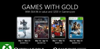Games with Gold para marzo de 2021 Games with Gold para marzo de 2021