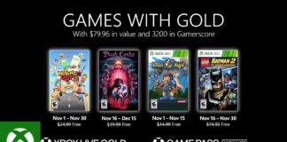 Games with Gold para noviembre de 2021 Games with Gold para noviembre de 2021