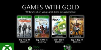 Games with Gold para setiembre de 2020 Games with Gold para setiembre de 2020
