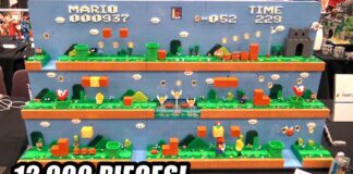 Nivel de LEGO Super Mario Bros totalmente motorizado Nivel de LEGO Super Mario Bros totalmente motorizado